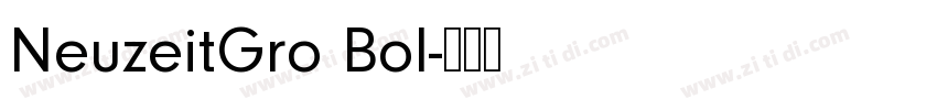 NeuzeitGro Bol字体转换